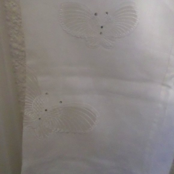 Soma by Chico's White Beach Cover Up Pants NWT Sz M/L - Picture 2 of 6